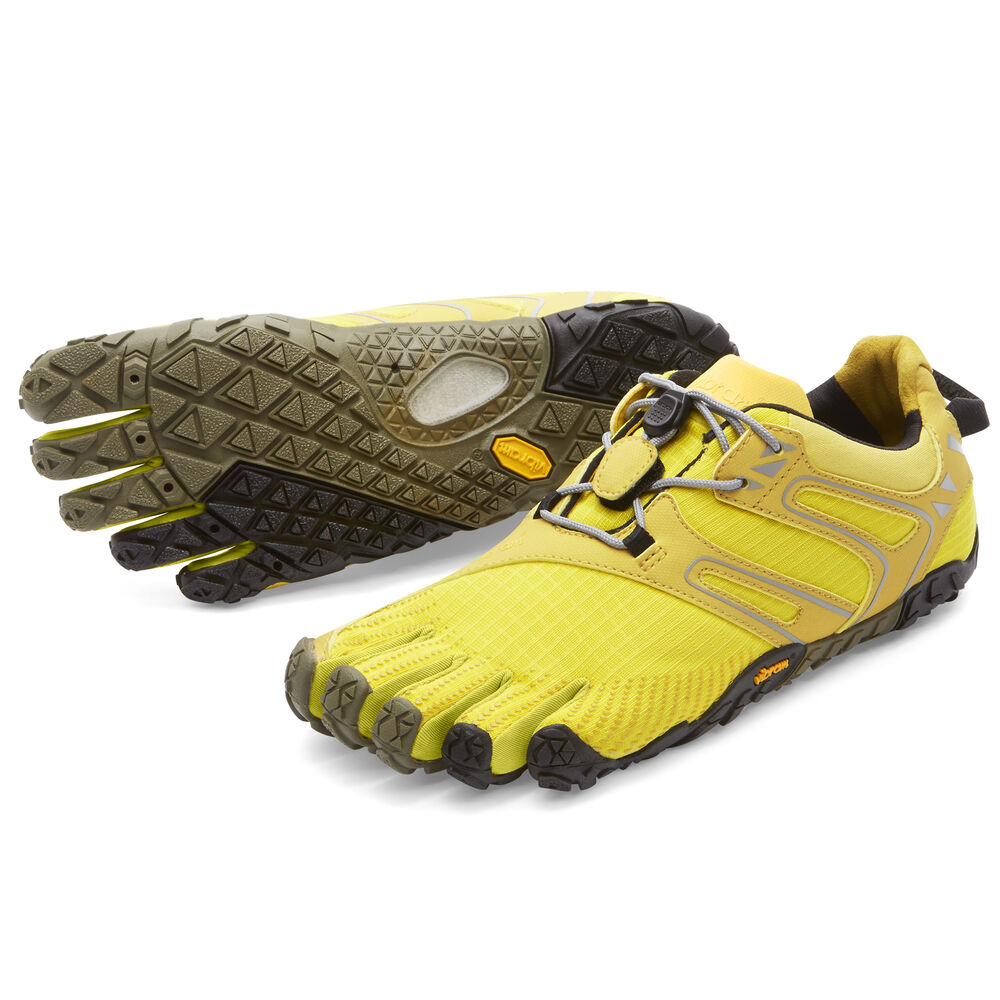 Vibram Fivefingers V-Trail Womens Trail Running Shoes Yellow/Black Australia (WOM573498)